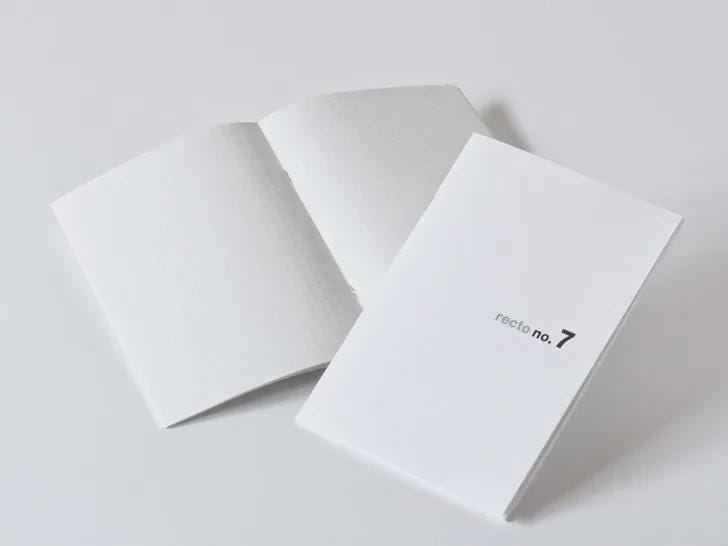 Recto A5 notebook with 7 mm grid fountain-pen-friendly Japanese paper