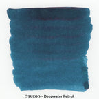 Inkforge Studio Deepwater Petrol dark teal fountain pen ink in a 30 ml bottle