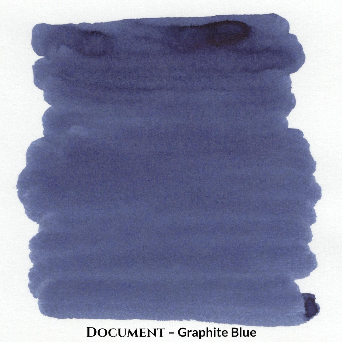 Inkforge Document Graphite Blue water-resistant pigment fountain pen ink in a 30 ml bottle