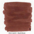 Inkforge Document Rustic Brown water-resistant pigment fountain pen ink in a 30 ml bottle
