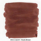 Inkforge Document Rustic Brown water-resistant pigment fountain pen ink in a 30 ml bottle