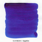 Inkforge Lustrous Sapphire blue fountain pen ink with magenta sheen in a 30 ml bottle
