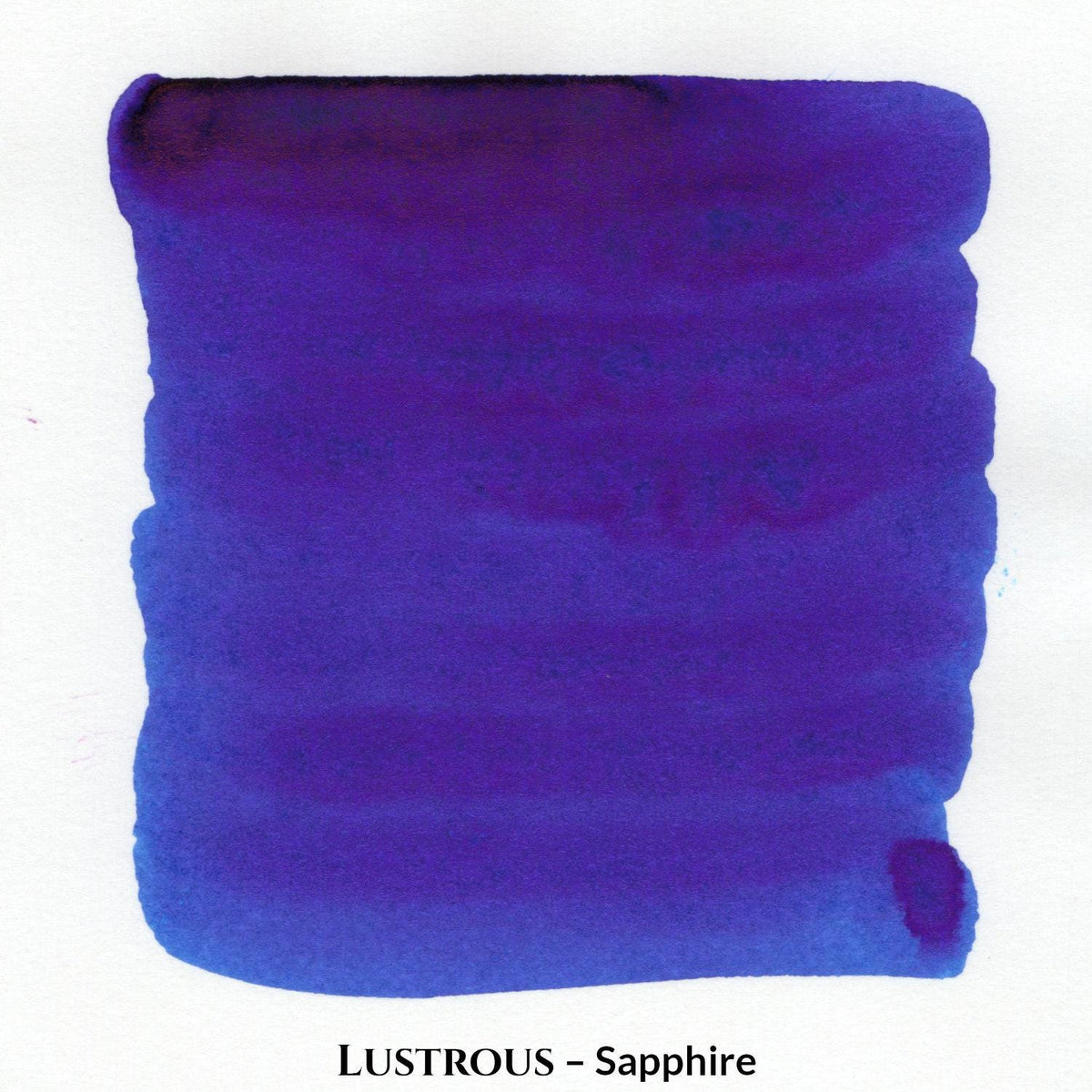 Inkforge Lustrous Sapphire blue fountain pen ink with magenta sheen in a 30 ml bottle
