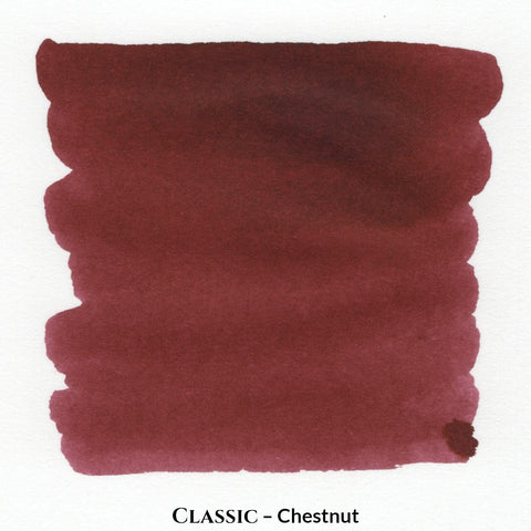 Inkforge Classic Chestnut warm brown fountain pen ink in a 60 ml bottle