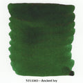 Inkforge Studio Ancient Ivy deep green fountain pen ink in a 30 ml bottle
