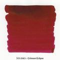 Inkforge Studio Crimson Eclipse deep red fountain pen ink in a 30 ml bottle