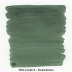 Inkforge Document Forest Green water-resistant pigment fountain pen ink in a 30 ml bottle