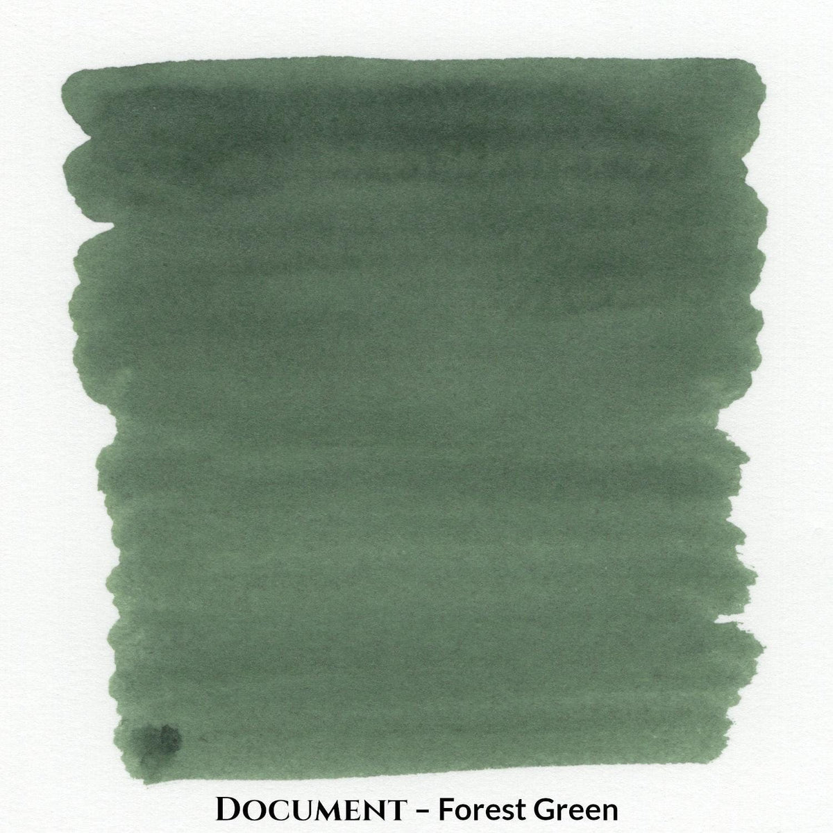 Inkforge Document Forest Green water-resistant pigment fountain pen ink in a 30 ml bottle