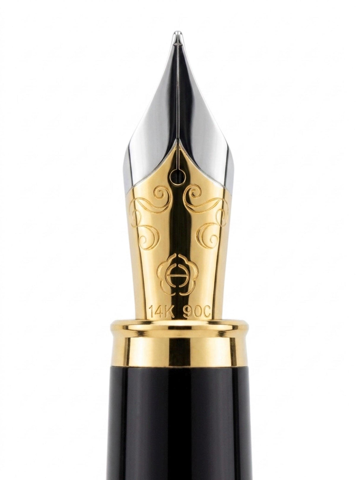 Detail view of the Hero Doctor fountain pen and its 1994 commemorative markings
