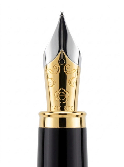 Detail view of the Hero Doctor fountain pen and its 1994 commemorative markings